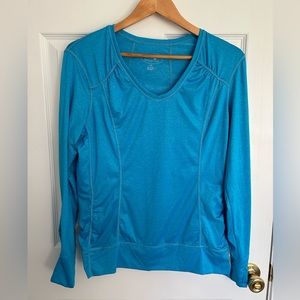 Tangerine size large v neck top